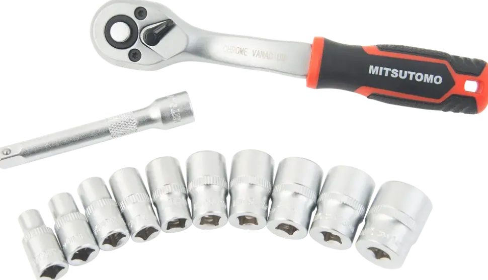 Mitsutomo hylsnyckelsats 1/4” - 12 delar
