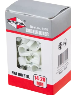 Mitsutomo Kabelclips 14-20 - vit