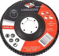 Mitsutomo lamellslipskiva K40 125 mm