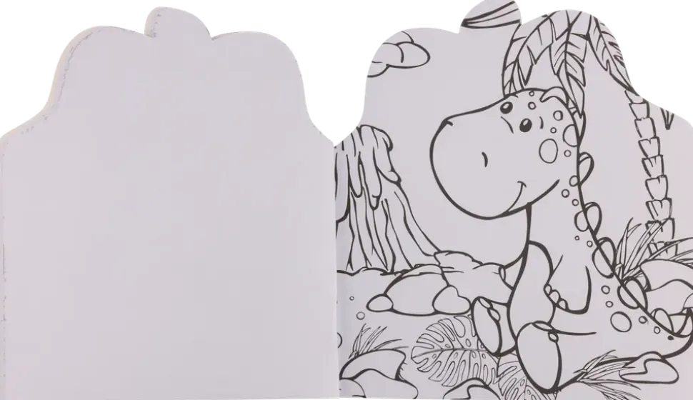 Målarbok dinosaurie eller enhörningar
