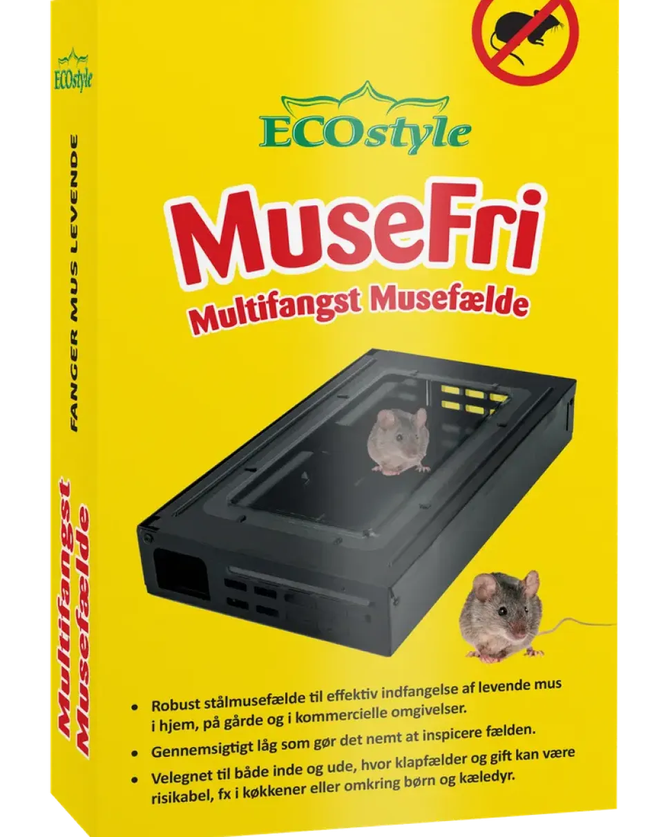 Mouse Free Multi-Catch musfälla - svart