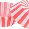 Muffinsform papper röd/vit 100-pack
