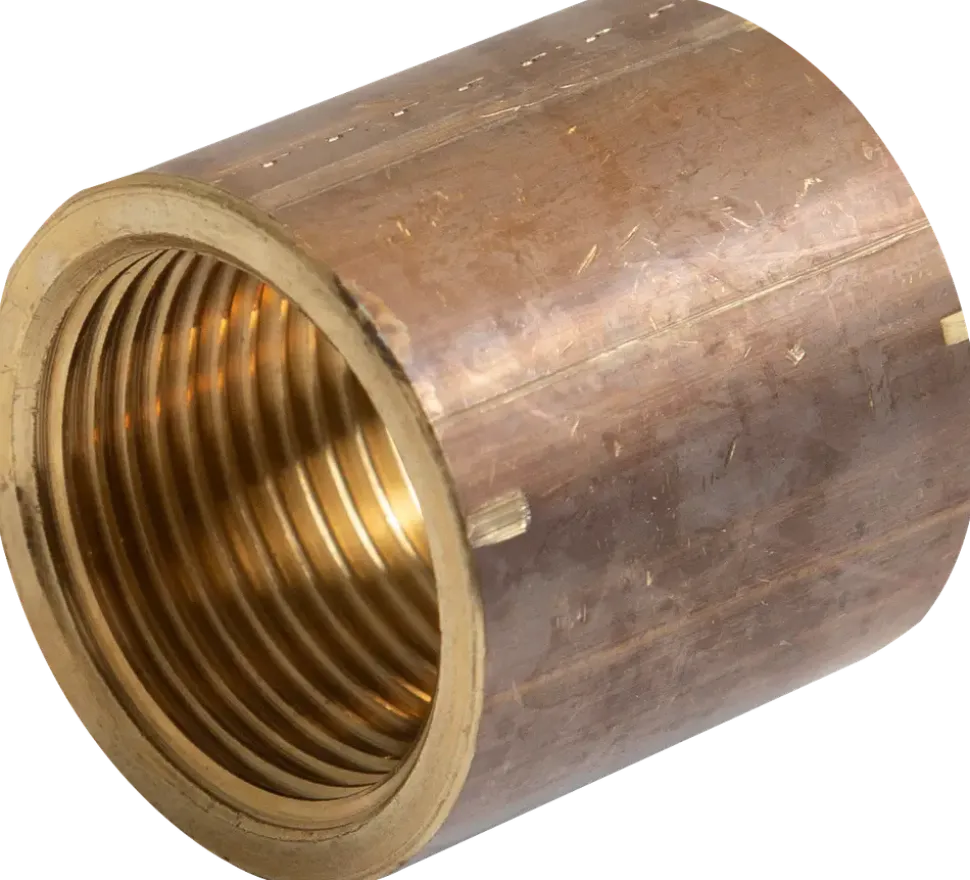 Muff 1/2" mässing