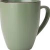 Mugg stengods grön