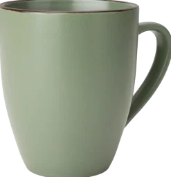 Mugg stengods grön