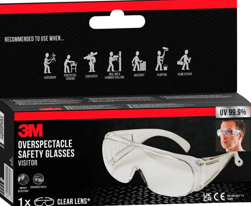 3M™ Visitor Skyddsglasögon – klara linser