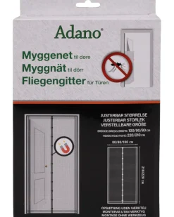 Myggnät till dörr – Svart