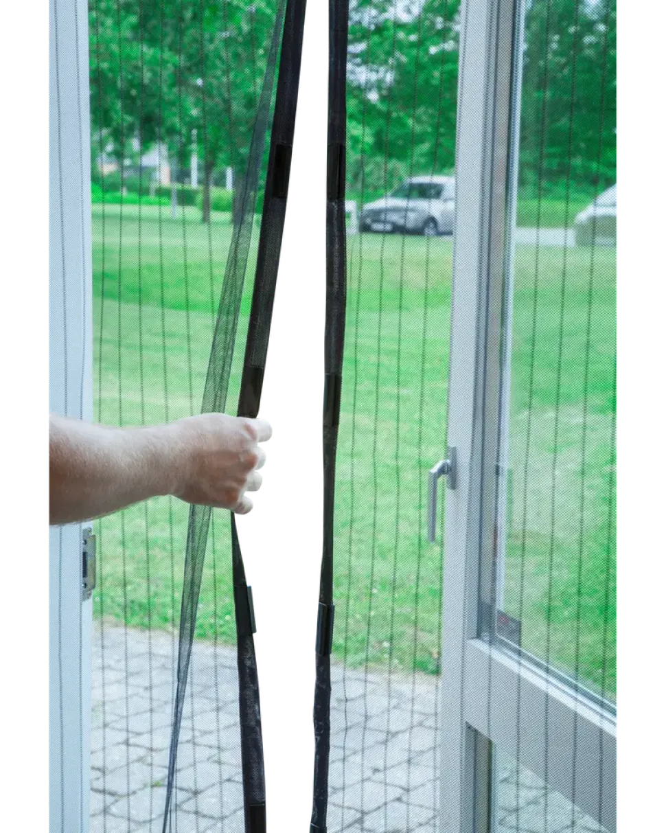 Myggnät till dörr – Svart
