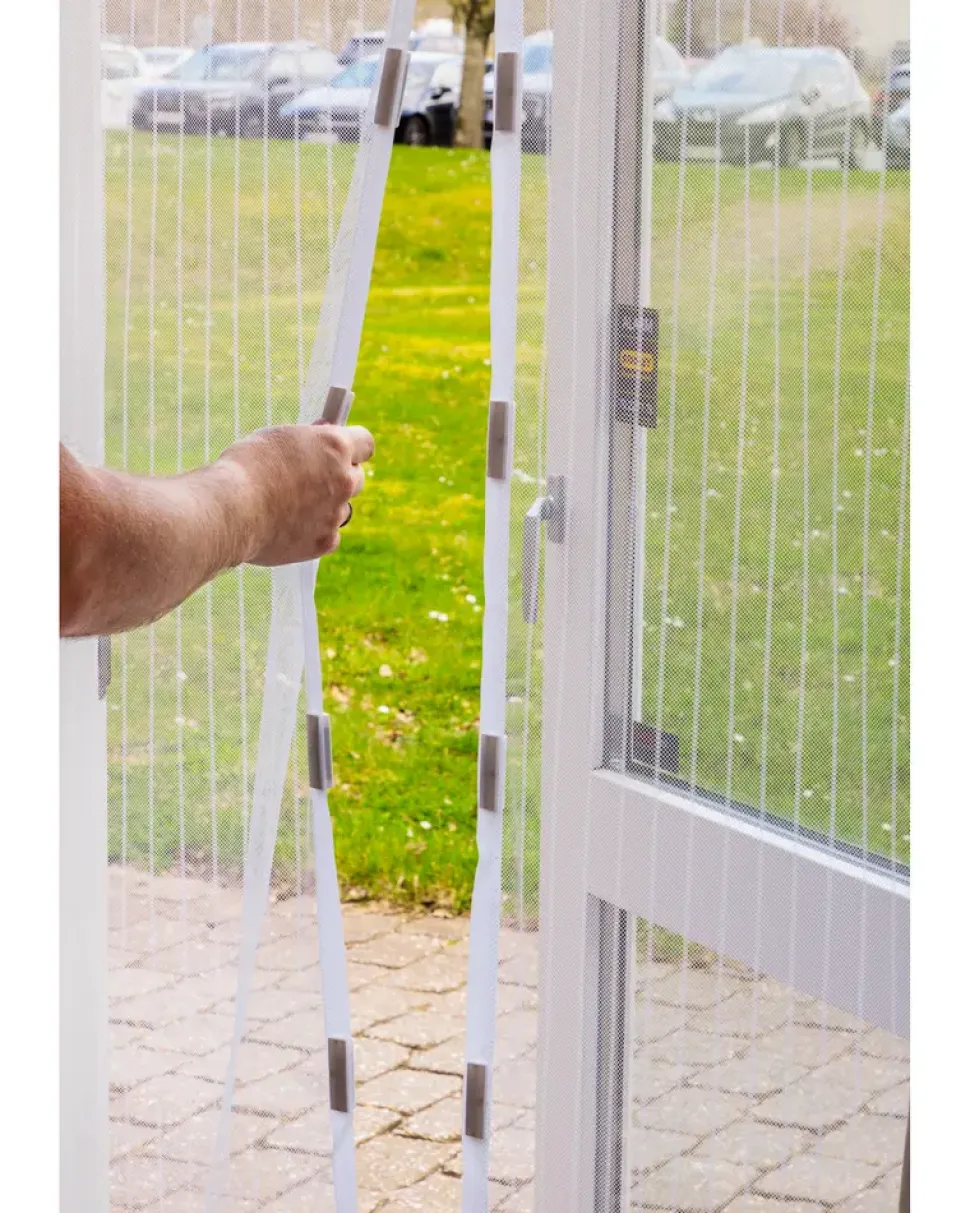 Myggnät till dörr – Vit