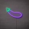 Neonskylt Aubergine H. 38 x B. 22 cm