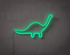 Neonskylt Dinosaurie H. 23 x B. 30 cm