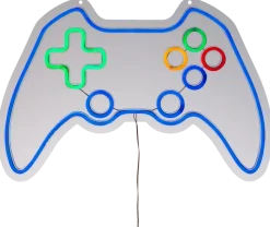 Neonskylt Gamepad H. 40 x B 60 cm