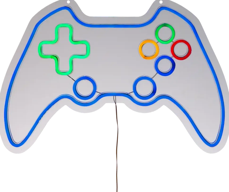 Neonskylt Gamepad H. 40 x B 60 cm