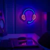 Neonskylt headset H. 28 x B. 28 cm