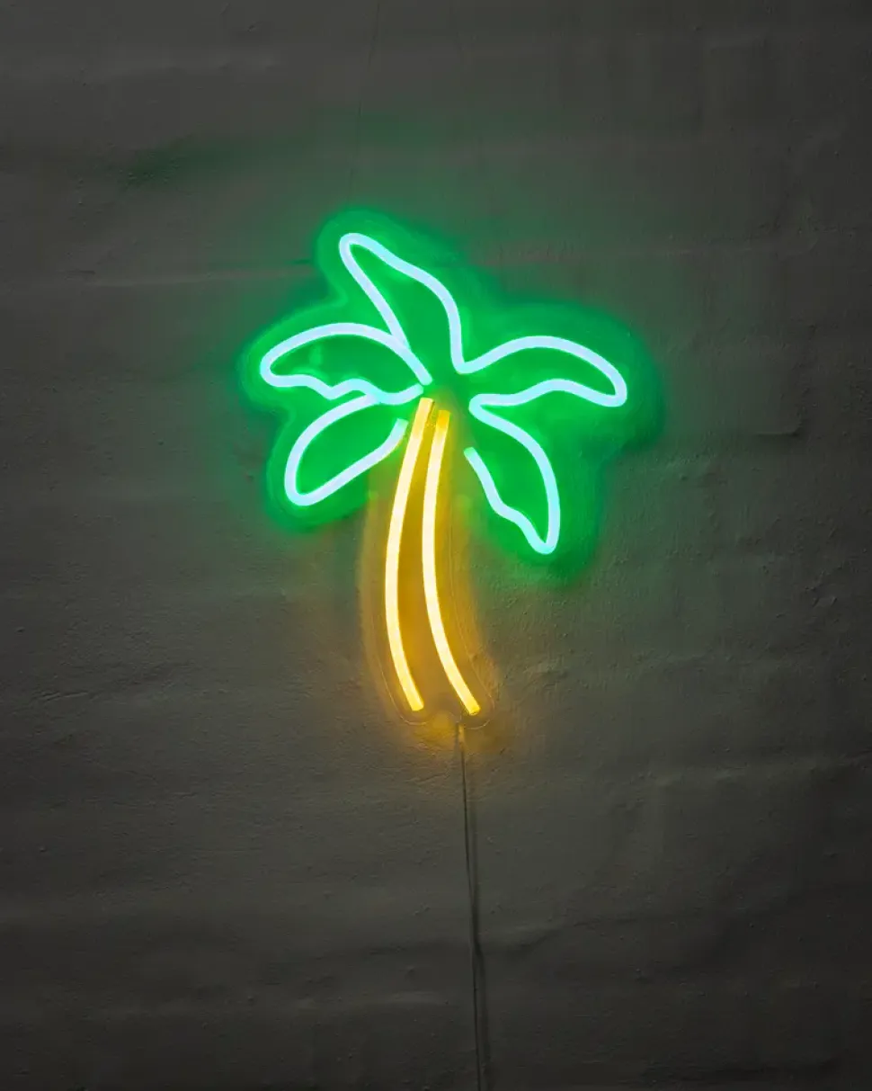 Neonskylt Palm H. 31 x B. 25 cm