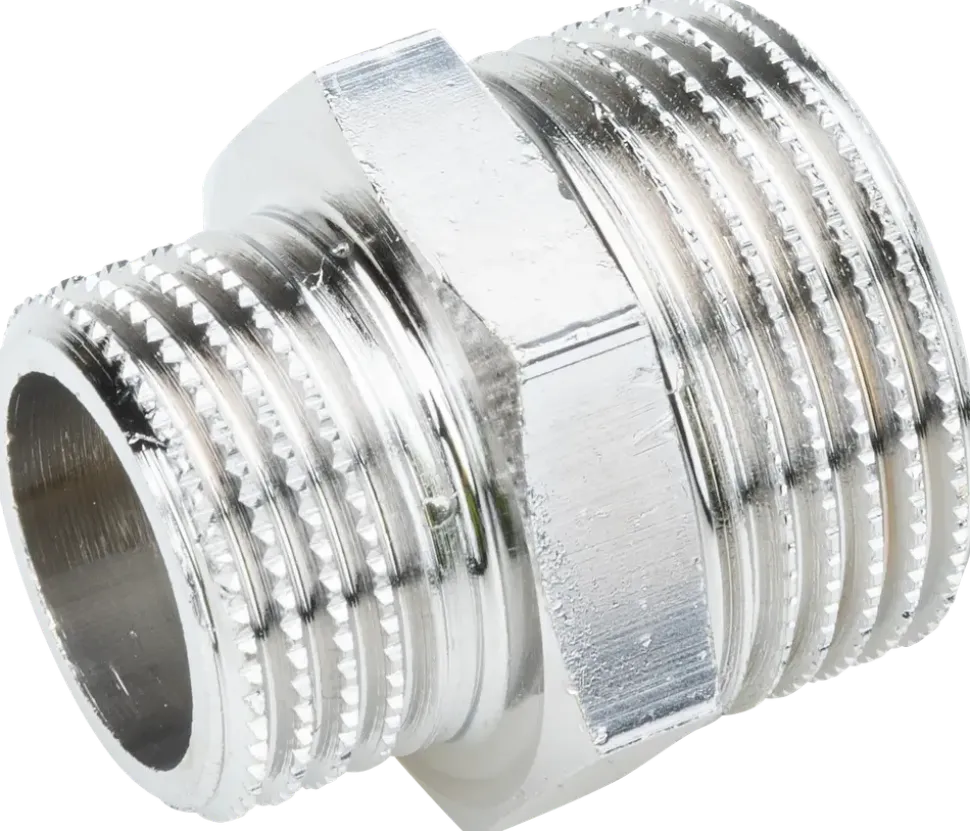 Nippelförminskning kromad 1/2x3/4"