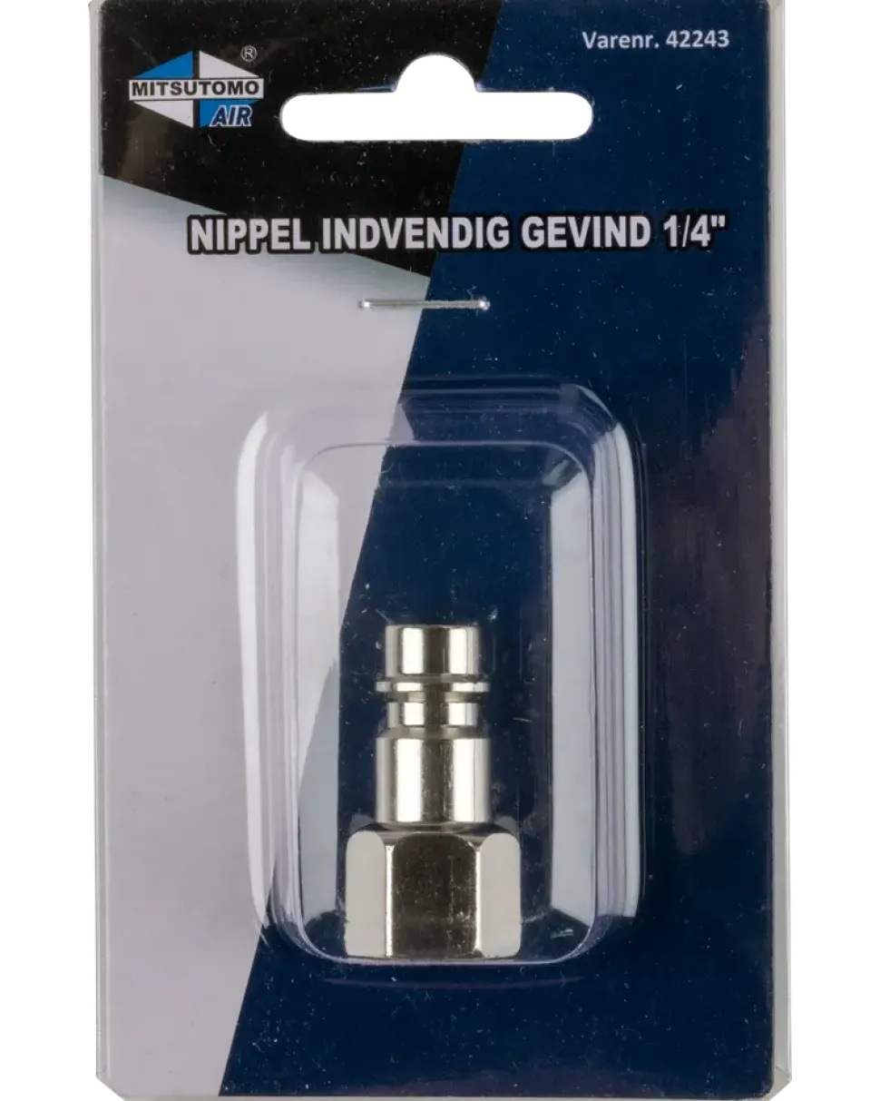 Nippel invändig gänga 1/4"