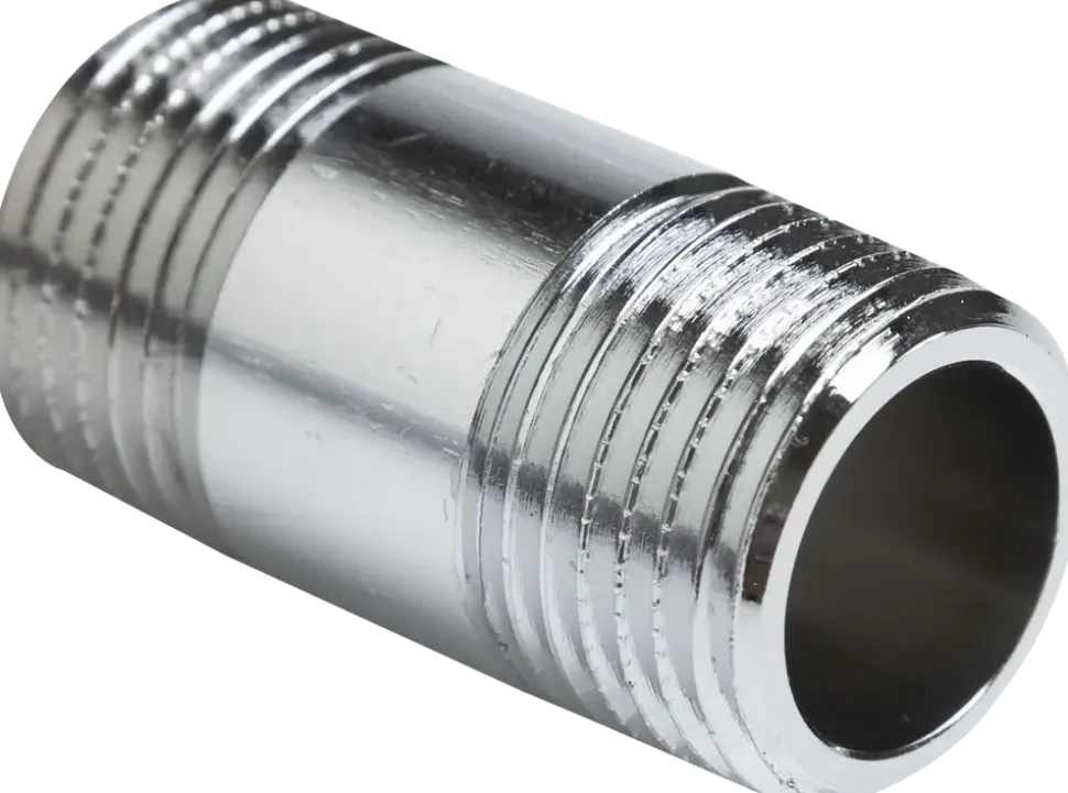 Nippelrör 1/2"x40mm kromat
