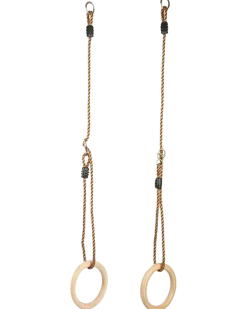 Nordic Play Active Gymnastikringar i trä, Ø15,8 cm