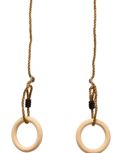 Nordic Play Active Gymnastikringar i trä, Ø15,8 cm