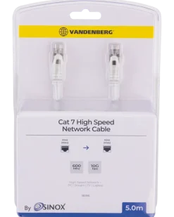 Nätverkskabel cat7 5 m vit