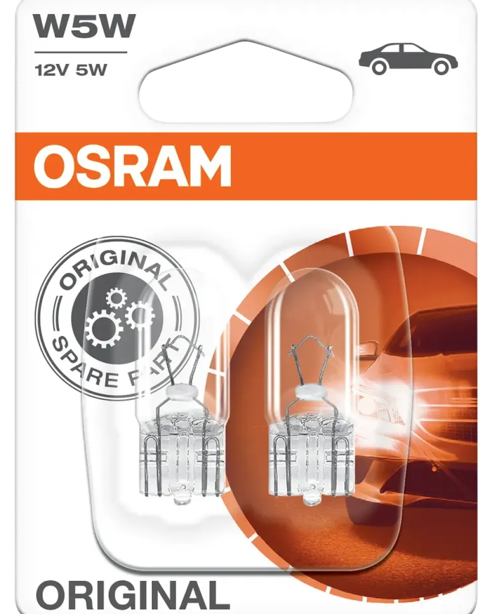 Osram billampa W5W 12V 2 st