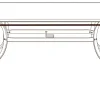 Ovalt Bordsöverdrag 75x95x155 cm - Svart
