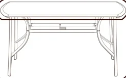 Ovalt Bordsöverdrag 75x95x155 cm - Svart