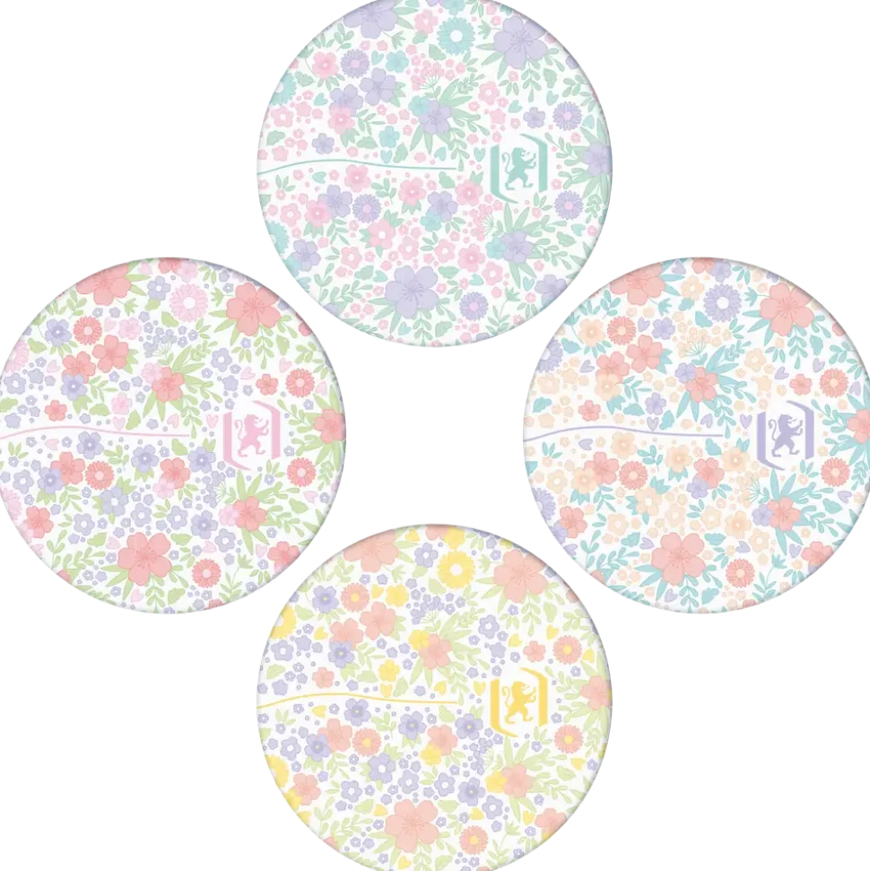 Oxford Floral A5 Linjerat