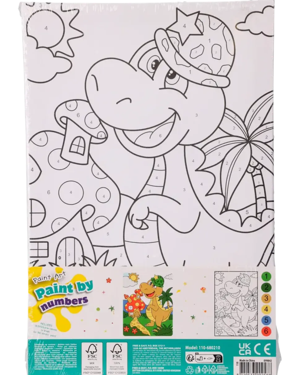 Paint by numbers canvas