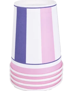 Pappmuggar lila och rosa 4 st