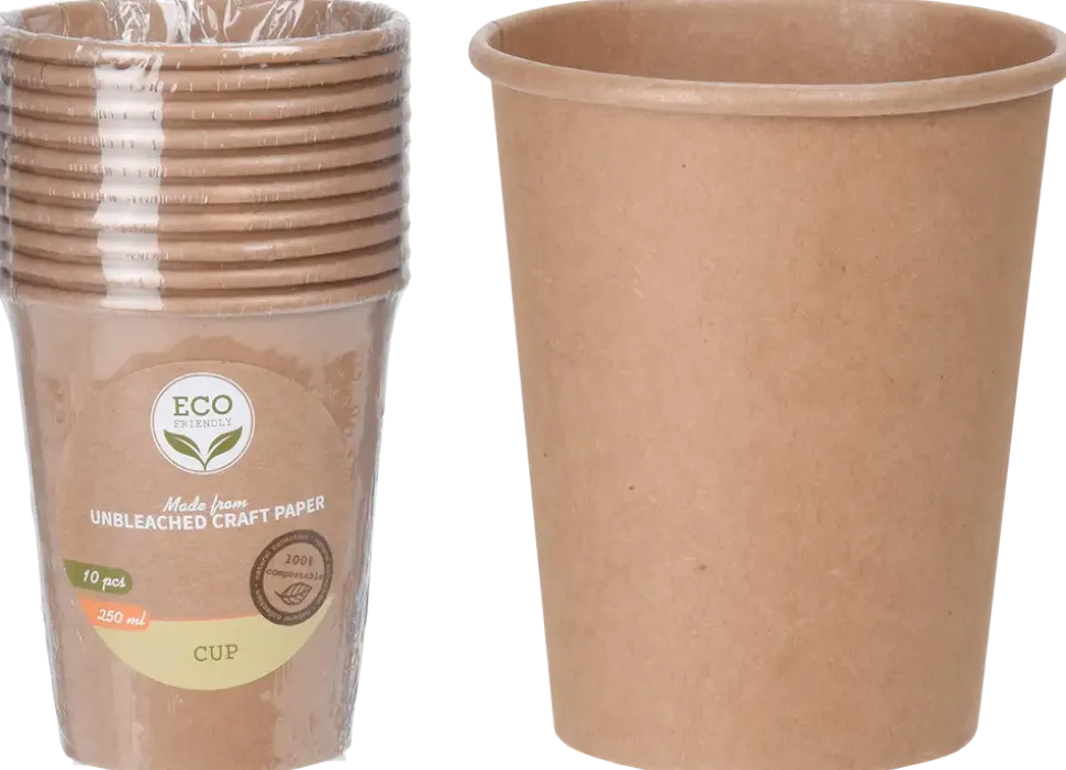Pappmugg 250 ml 10 st