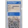 PAPPSPIK 2,5X25 30 ST