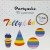 Partybox för 4 personer - flerfärgad