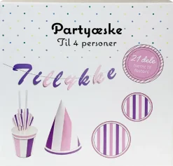Partybox för 4 personer - Lila