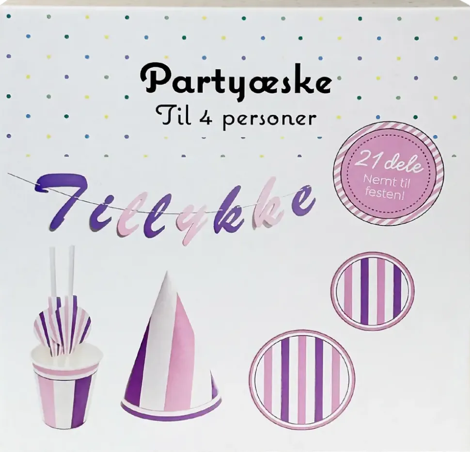 Partybox för 4 personer - Lila