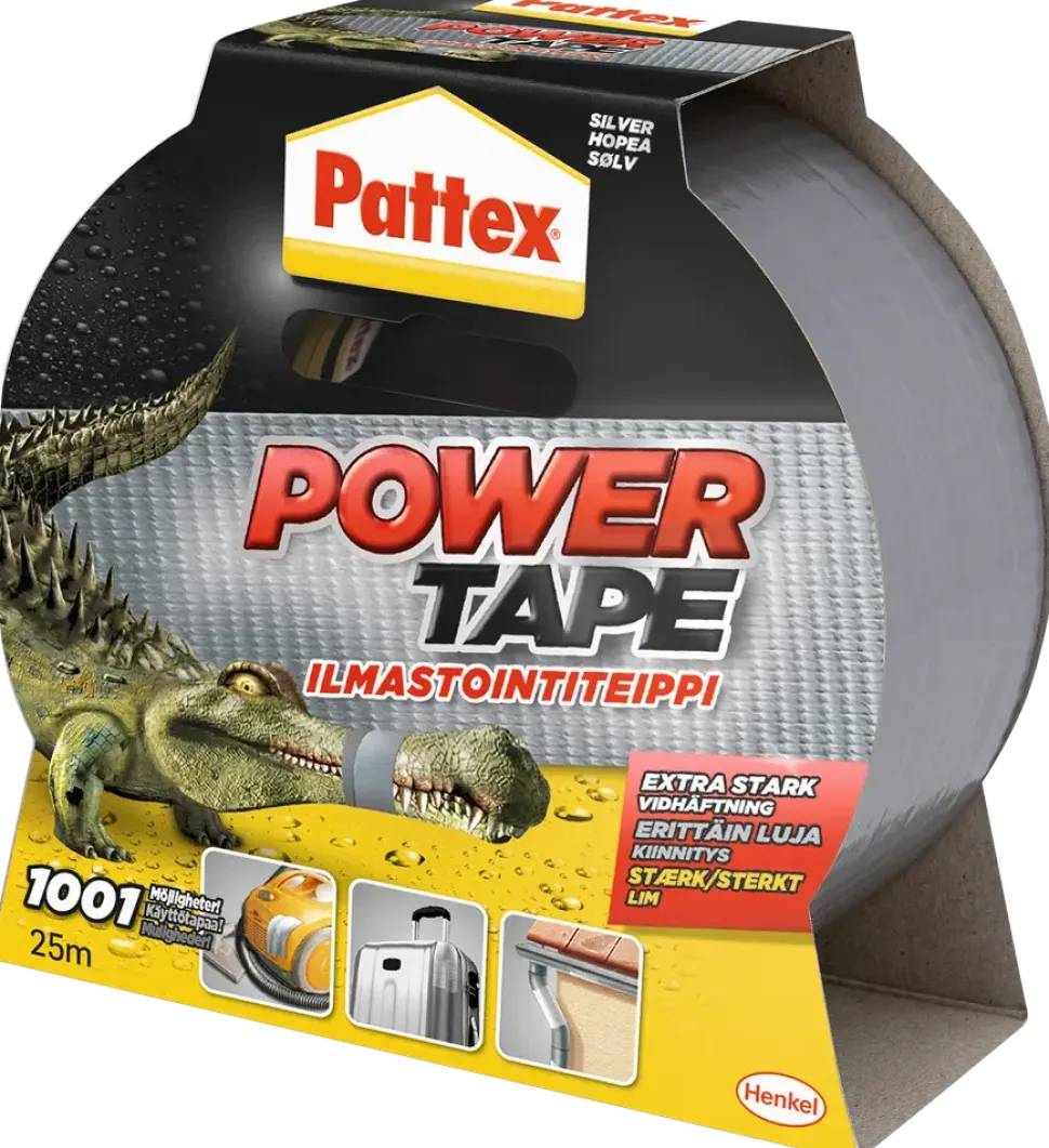 Pattex Power Tape - Silver 25 meter