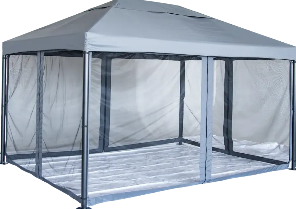 Paviljong 3 x 4 grå