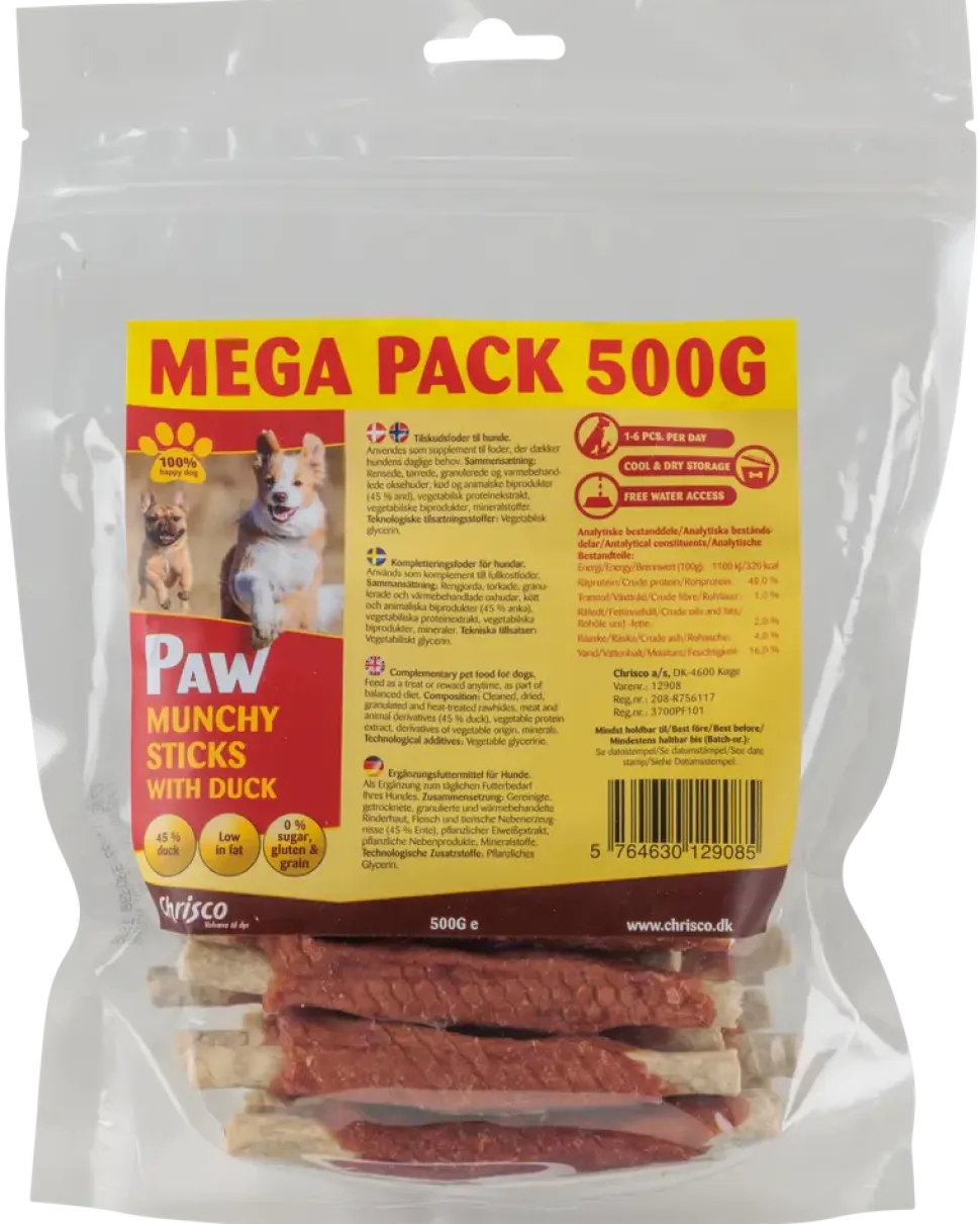 Paw Munchy Sticks duck 500 g