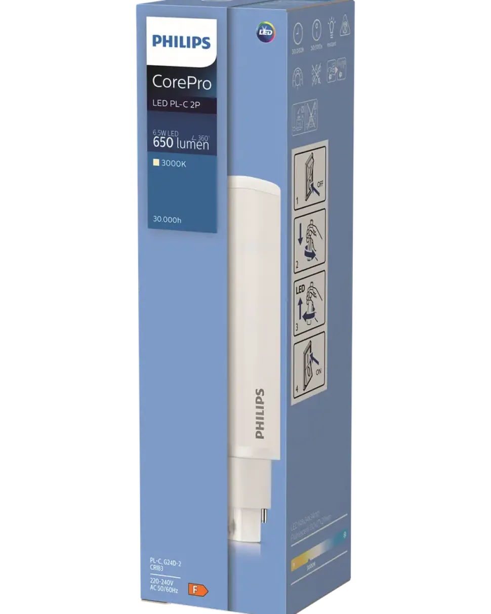 PHILIPS COREPRO LYSRÖR 6,5W G24D-D2