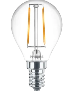 PHILIPS LED klotlampa 2W E14 2-pack