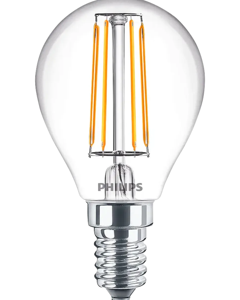PHILIPS LED klotlampa 4,3W E14 2-pack