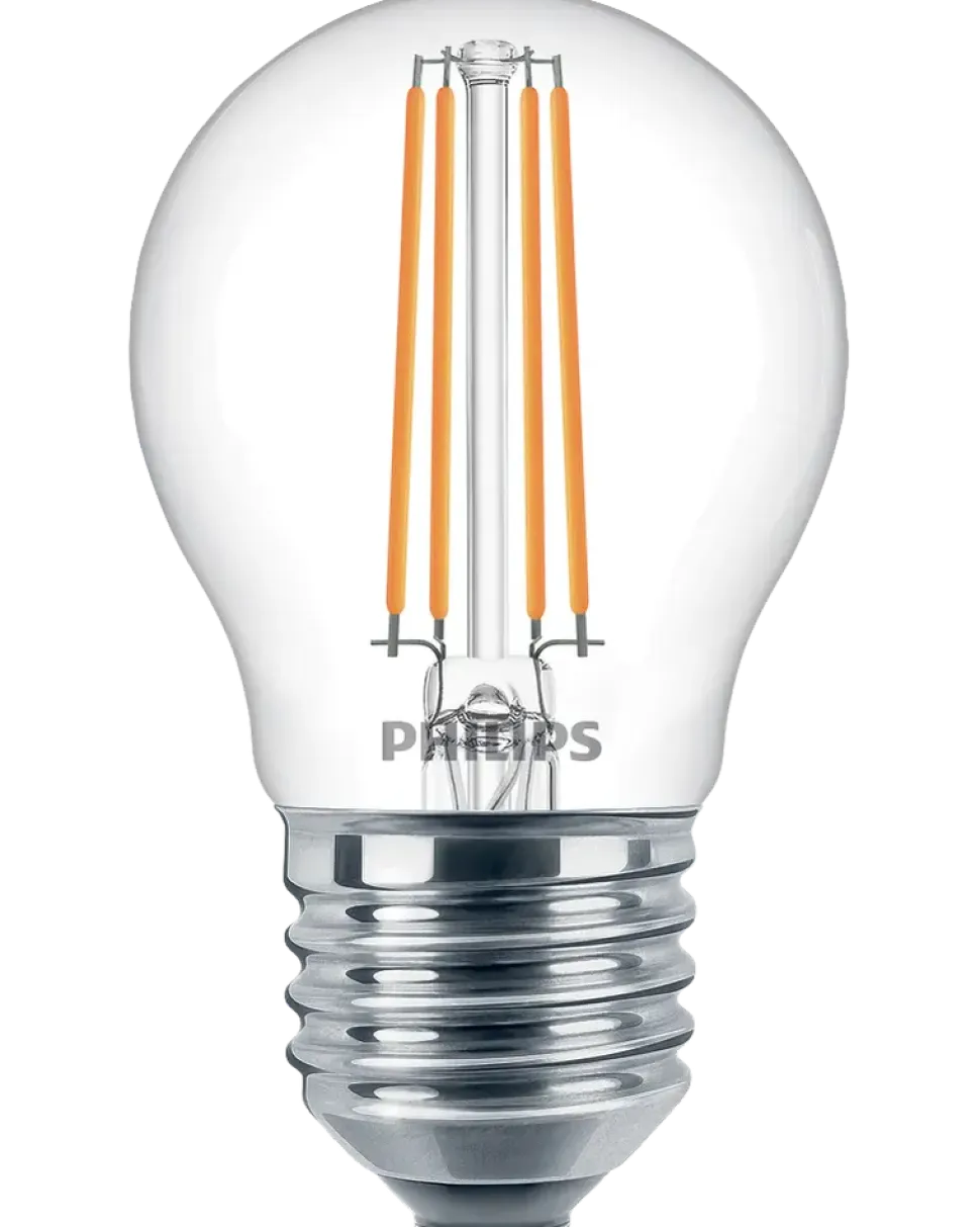 PHILIPS LED klotlampa 4,3W E27 2-pack