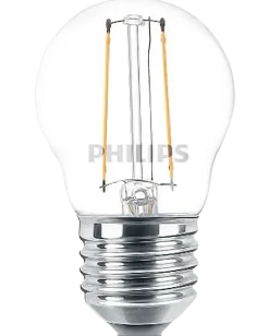 PHILIPS LED-klotlampa 2W E27 2-pack