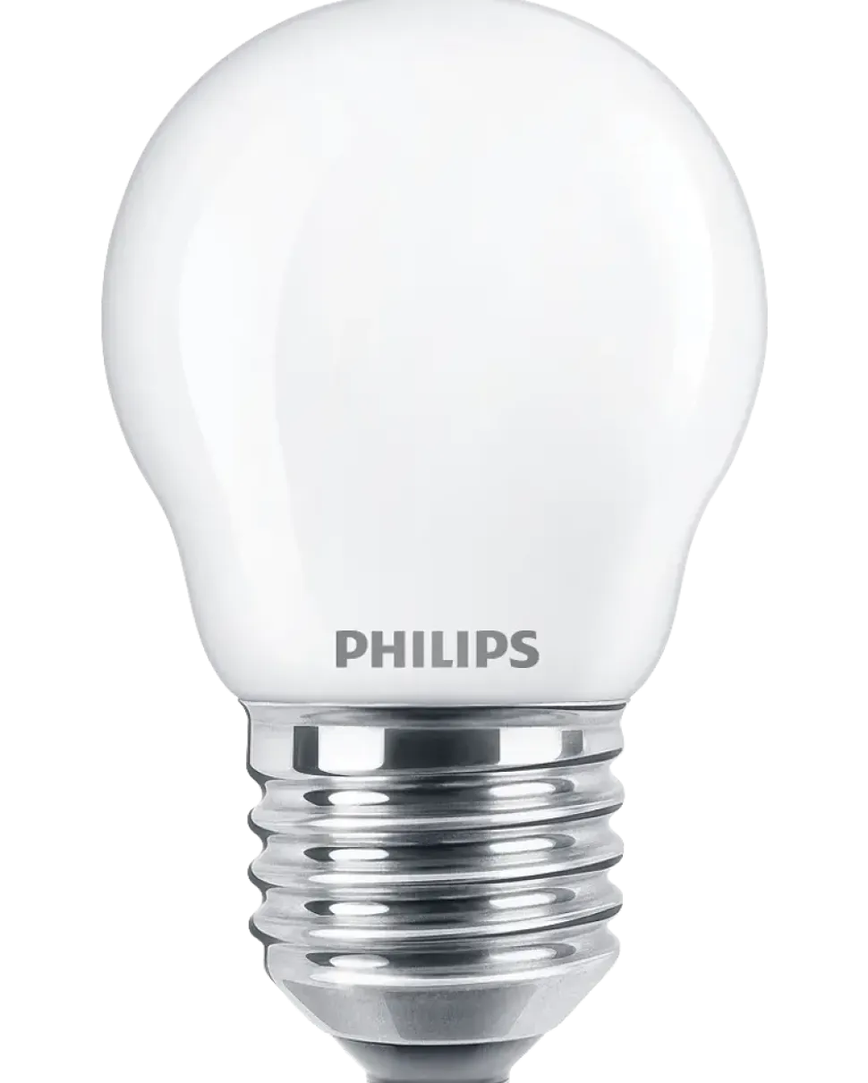 PHILIPS LED klotlampa 4,3W E27 P45 2-pack