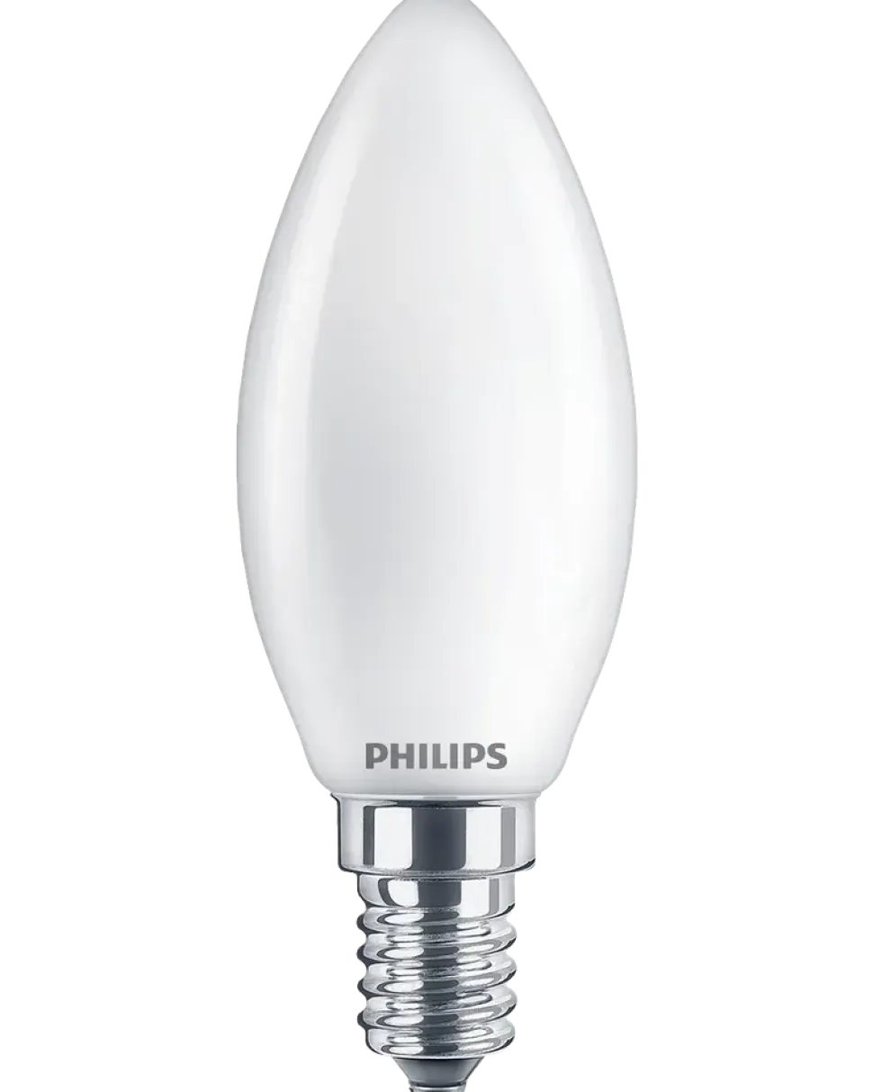 PHILIPS LED kronlampa 2,2W E14 B35 2-pack