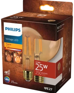 PHILIPS LED-lampa filament 3,1W E27 G95