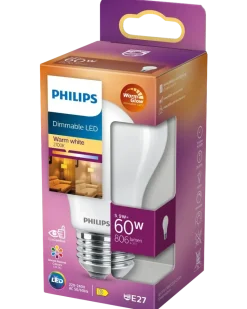PHILIPS LED normallampa 5,9W E27 dimbar