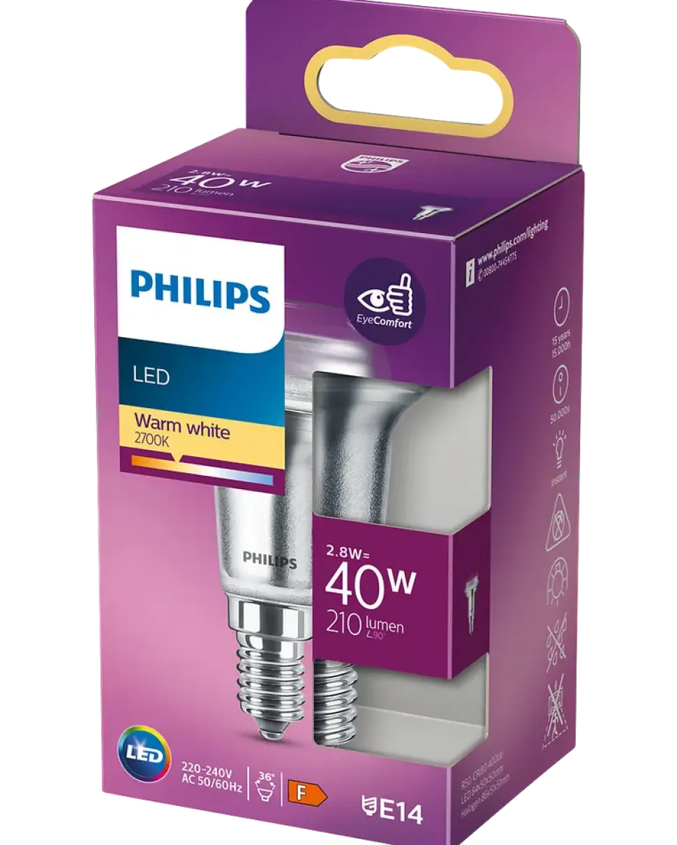 PHILIPS Reflektorlampa 2,8W E14 R50