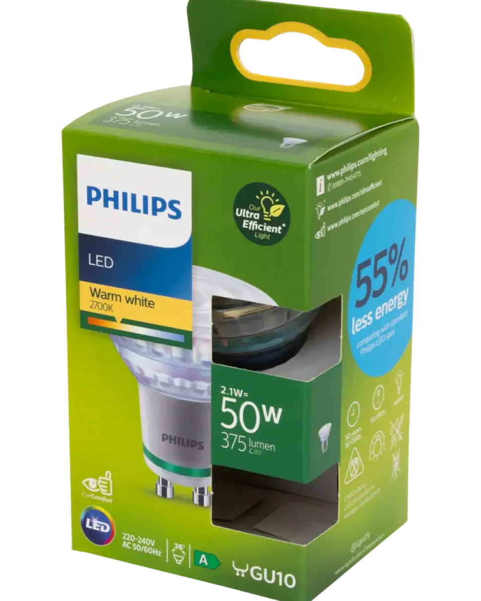 PHILIPS reflektorlampa 2,1W GU10